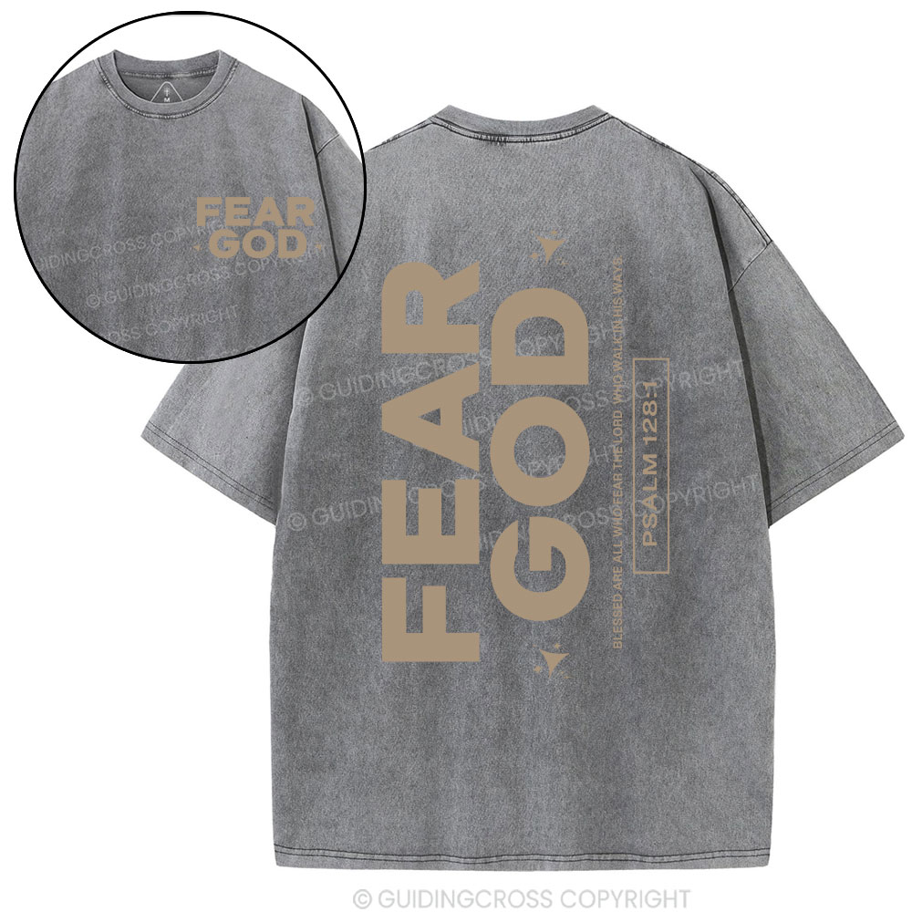 Fear God Christian Washed T-Shirt Sale - GuidingCross