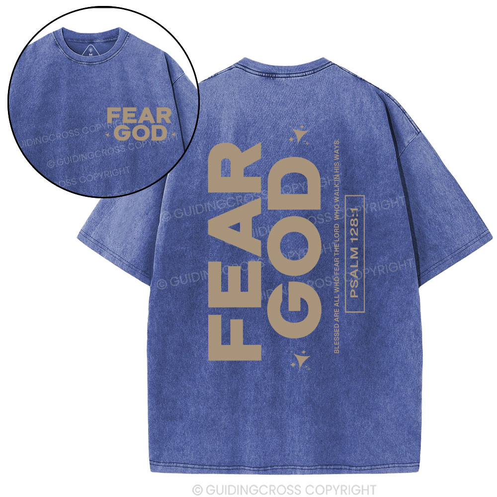 Fear God Christian Washed T-Shirt Sale - GuidingCross