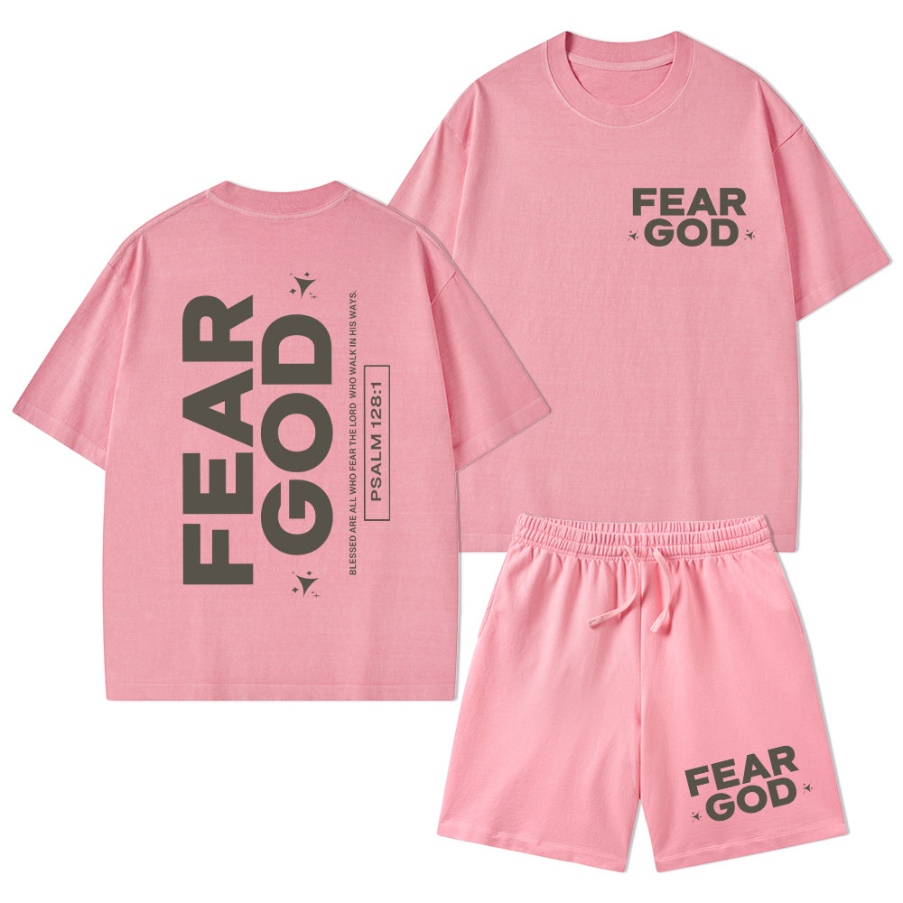 Fear God Christian Washed T-Shirt & Shorts