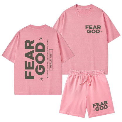 Fear God Christian Washed T-Shirt & Shorts