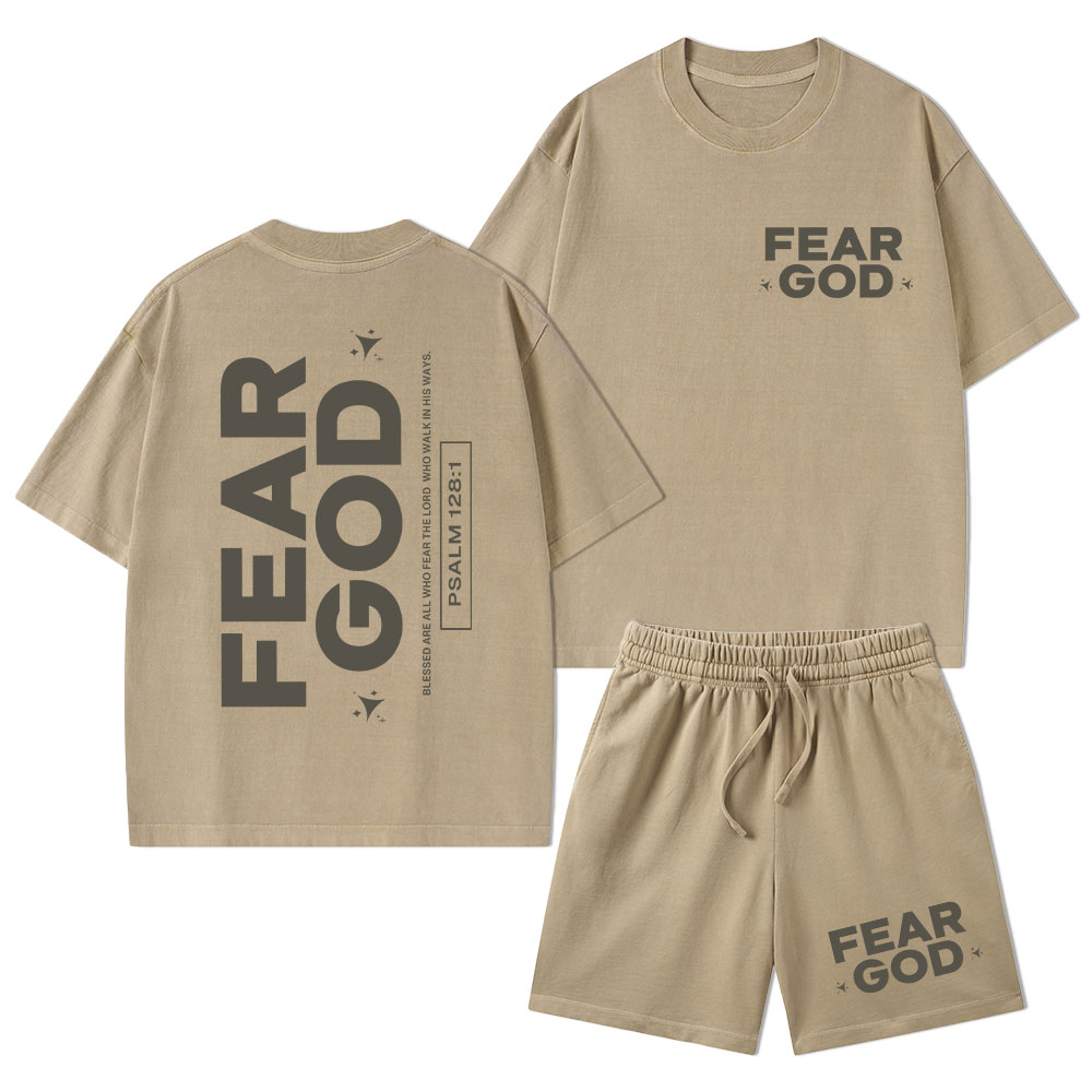 Fear God Christian Washed T-Shirt & Shorts