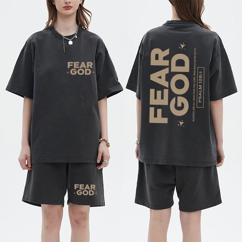 Fear God Christian Washed T-Shirt & Shorts