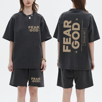 Fear God Christian Washed T-Shirt & Shorts