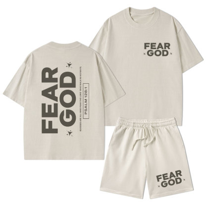 Fear God Christian Washed T-Shirt & Shorts