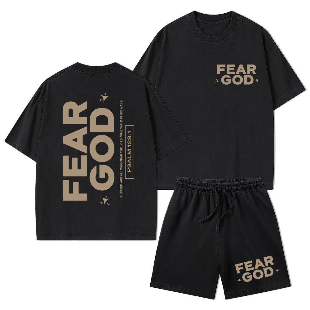 Fear God Christian Washed T-Shirt & Shorts