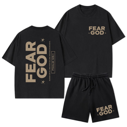 Fear God Christian Washed T-Shirt & Shorts