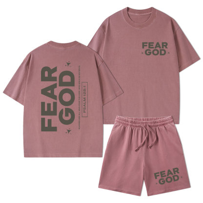 Fear God Christian Washed T-Shirt & Shorts
