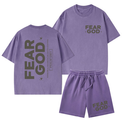 Fear God Christian Washed T-Shirt & Shorts