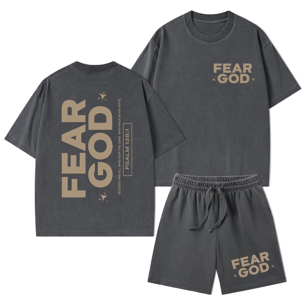 Fear God Christian Washed T-Shirt & Shorts