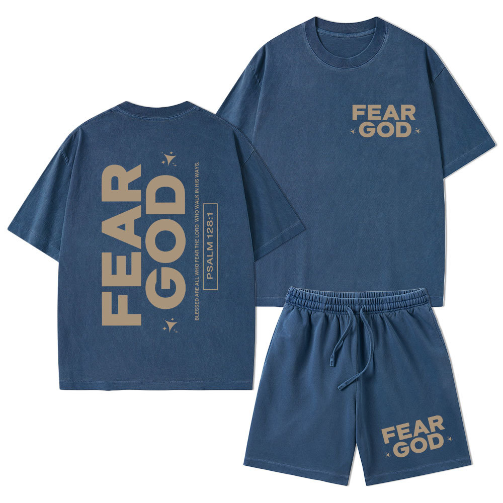 Fear God Christian Washed T-Shirt & Shorts