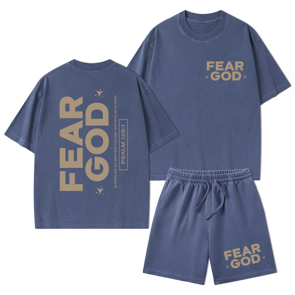 Fear God Christian Washed T-Shirt & Shorts