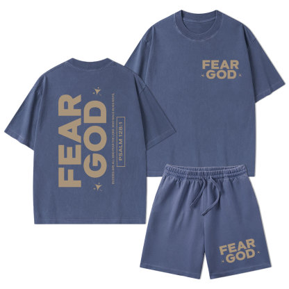 Fear God Christian Washed T-Shirt & Shorts