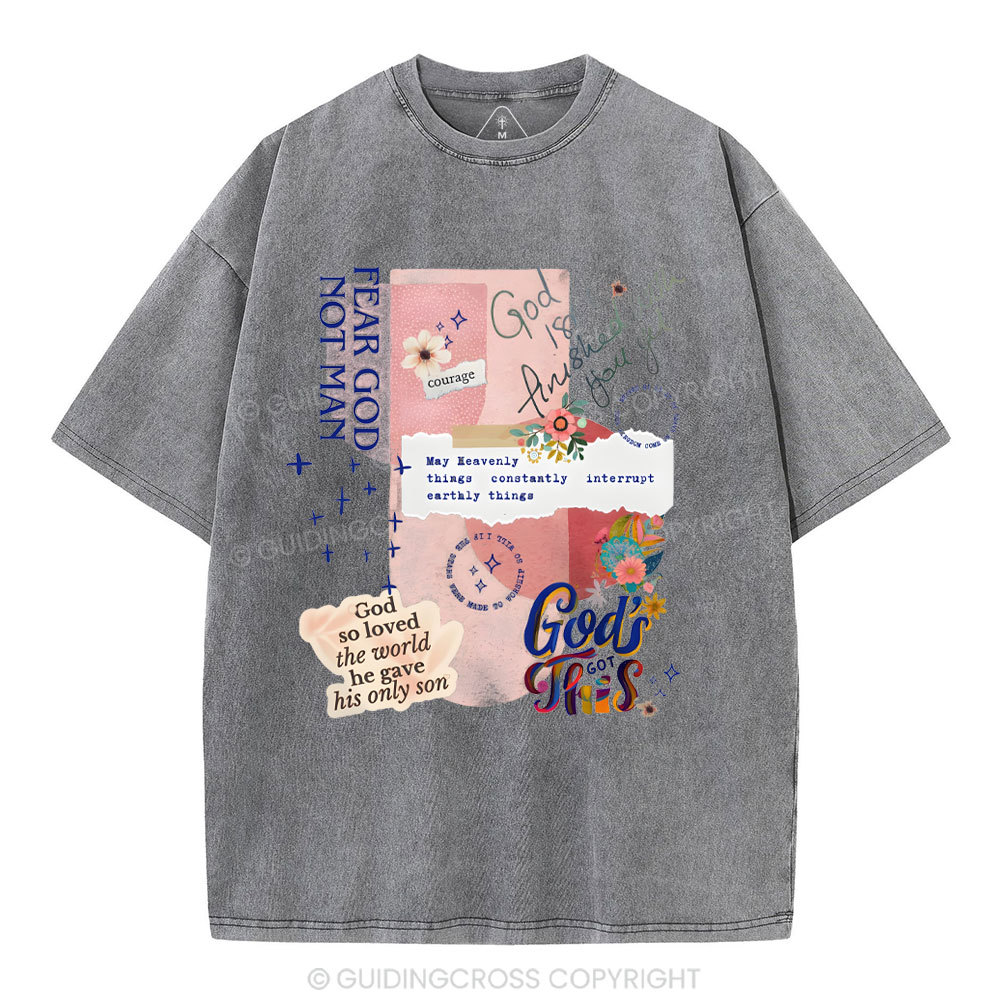 Fear God Not Men Christian Washed T-Shirt