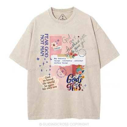 Fear God Not Men Christian Washed T-Shirt