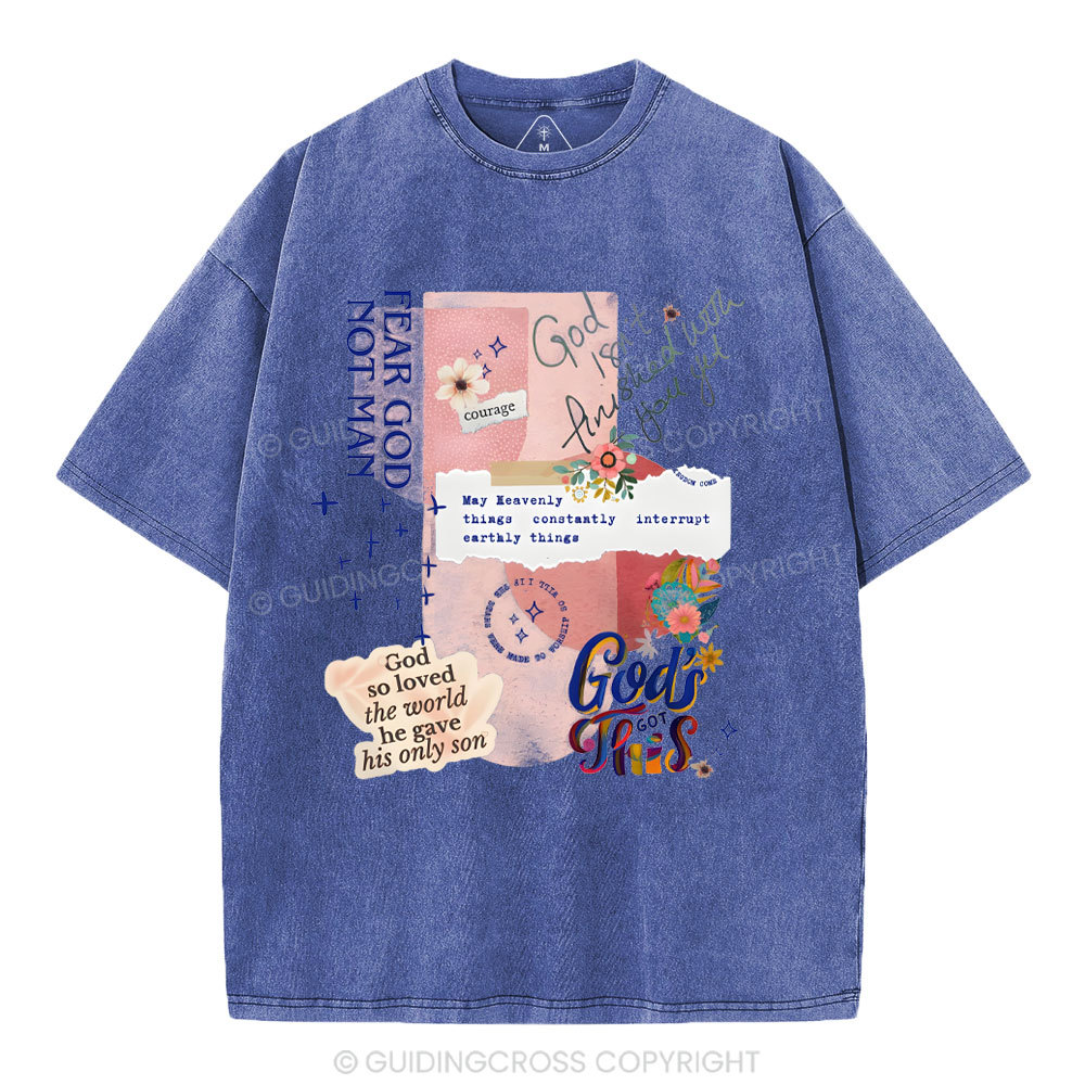 Fear God Not Men Christian Washed T-Shirt