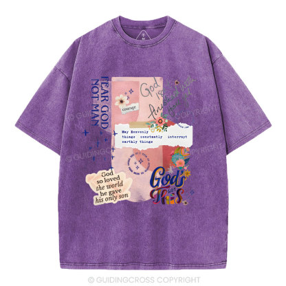 Fear God Not Men Christian Washed T-Shirt