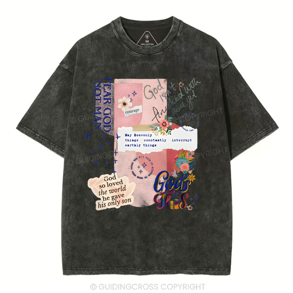 Fear God Not Men Christian Washed T-Shirt