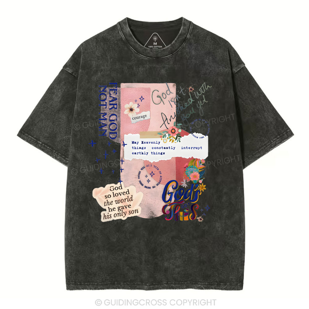 Fear God Not Men Christian Washed T-Shirt