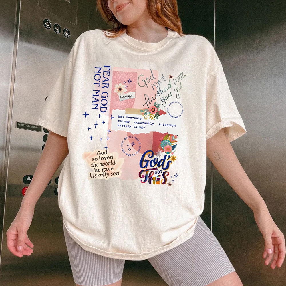 Fear God Not Men Christian Washed T-Shirt