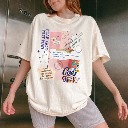 Fear God Not Men Christian Washed T-Shirt