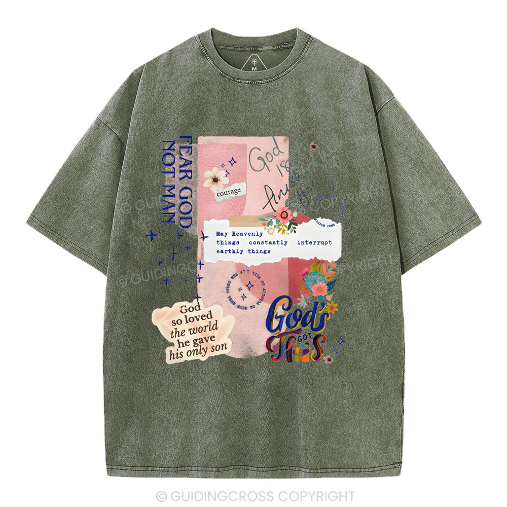 Fear God Not Men Christian Washed T-Shirt