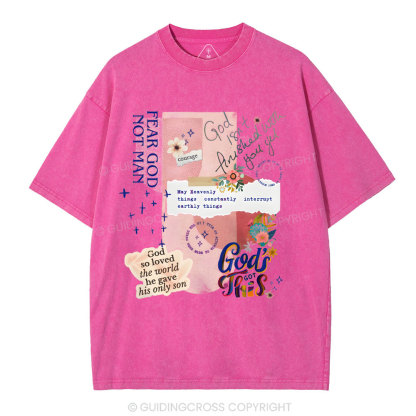 Fear God Not Men Christian Washed T-Shirt