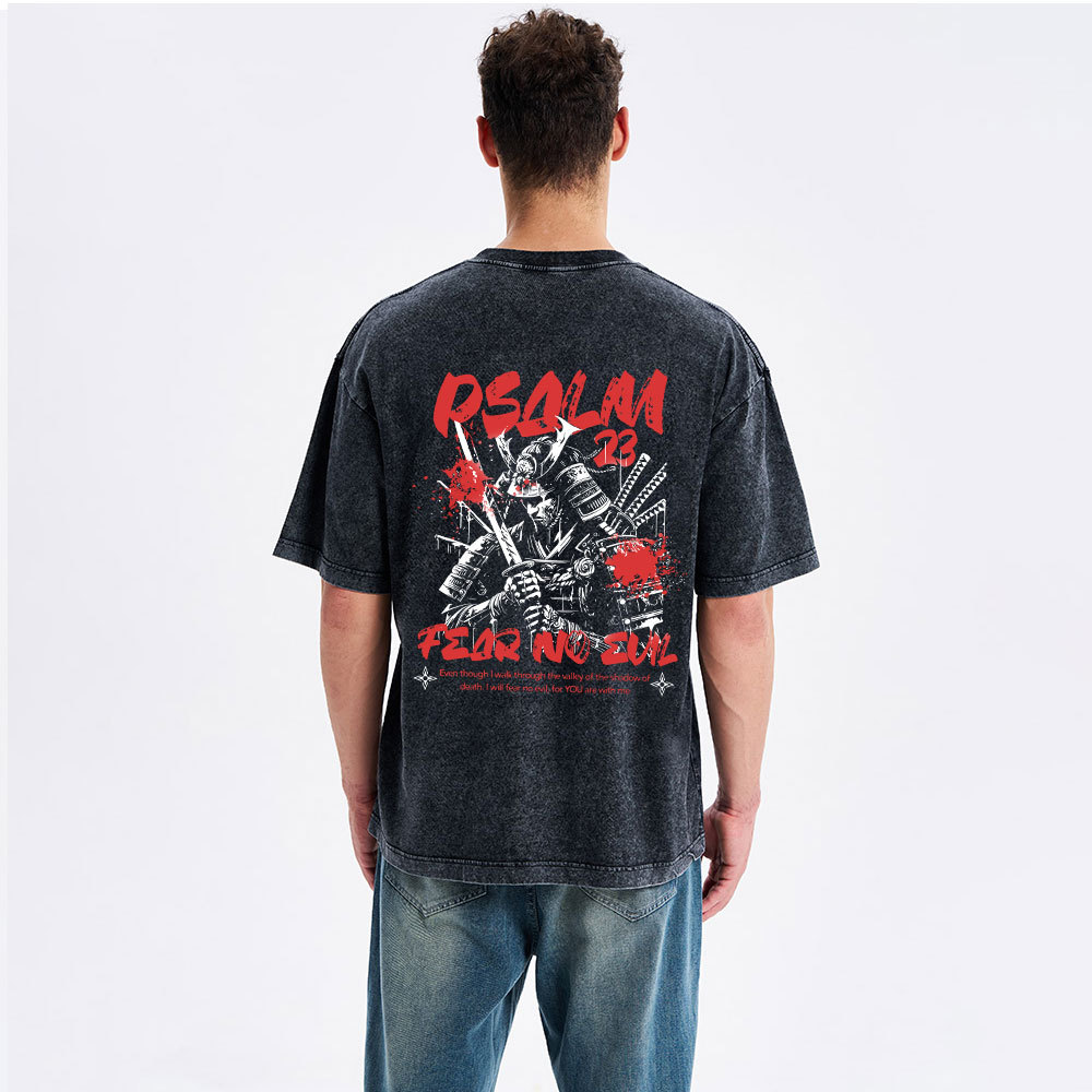 Fear No Evil  Christian Washed T-Shirt