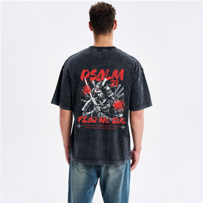Fear No Evil  Christian Washed T-Shirt