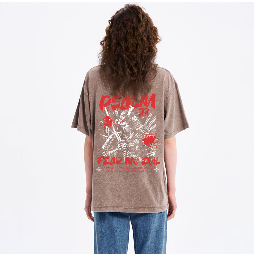 Fear No Evil  Christian Washed T-Shirt