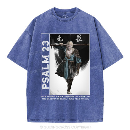 Fear No Evil Christian Washed T-Shirt