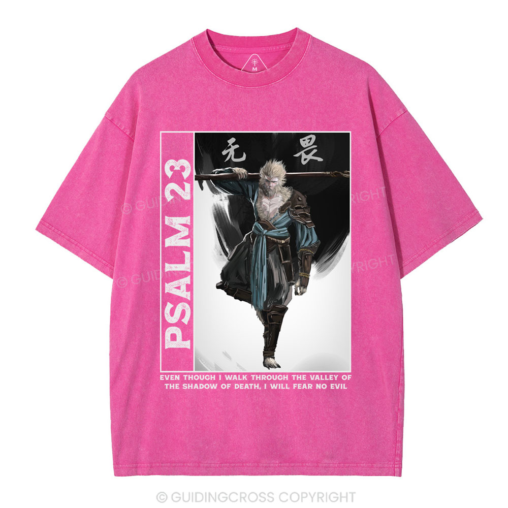 Fear No Evil Christian Washed T-Shirt