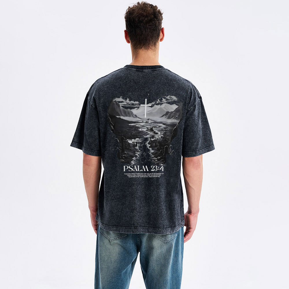 Fear No Evil  Christian Washed T-Shirt