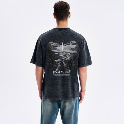 Fear No Evil  Christian Washed T-Shirt