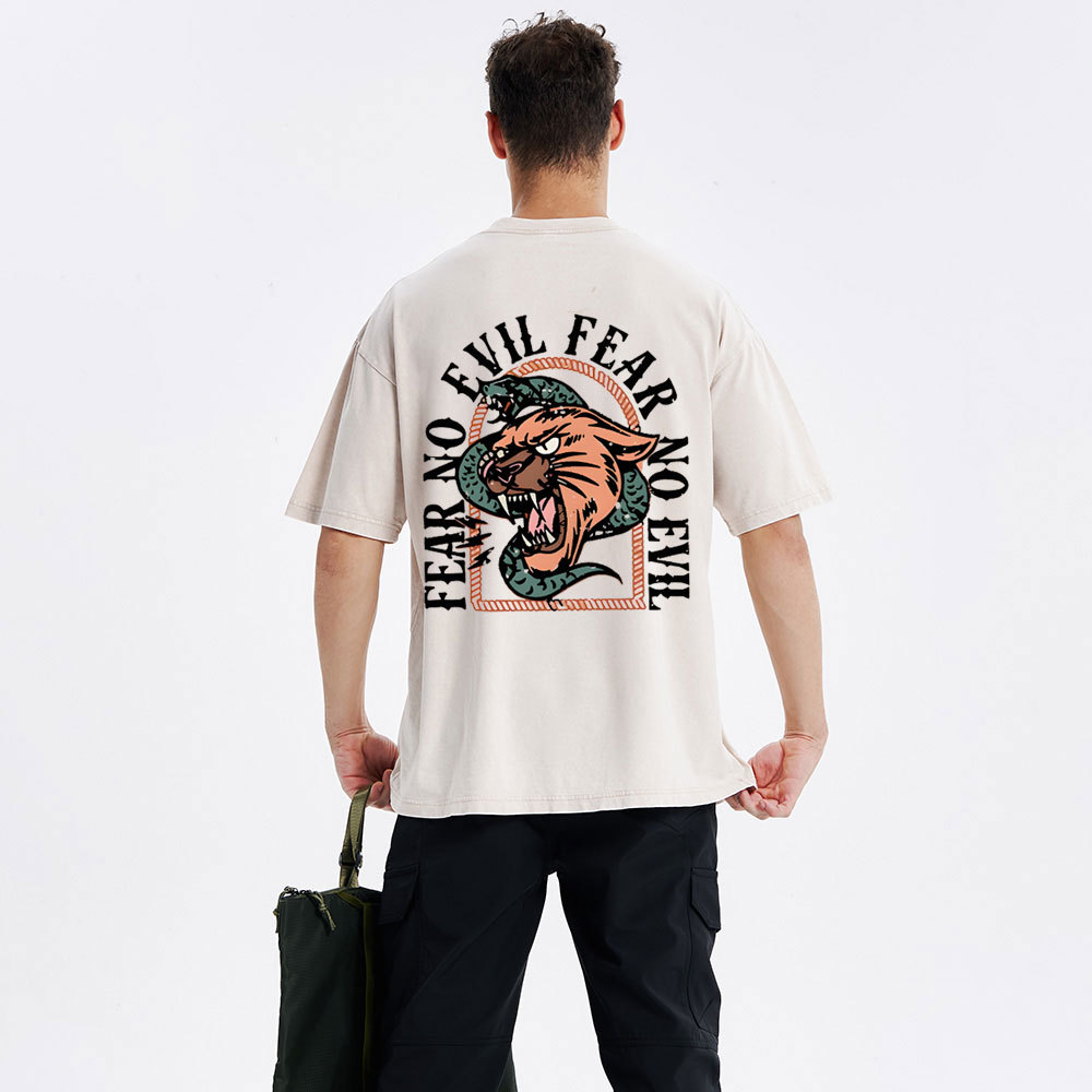 Fear No Evil  Christian Washed T-Shirt