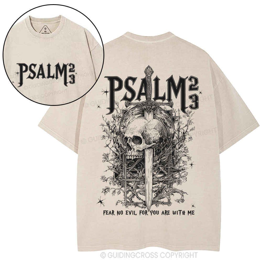 Fear No Evil Christian Washed T-Shirt