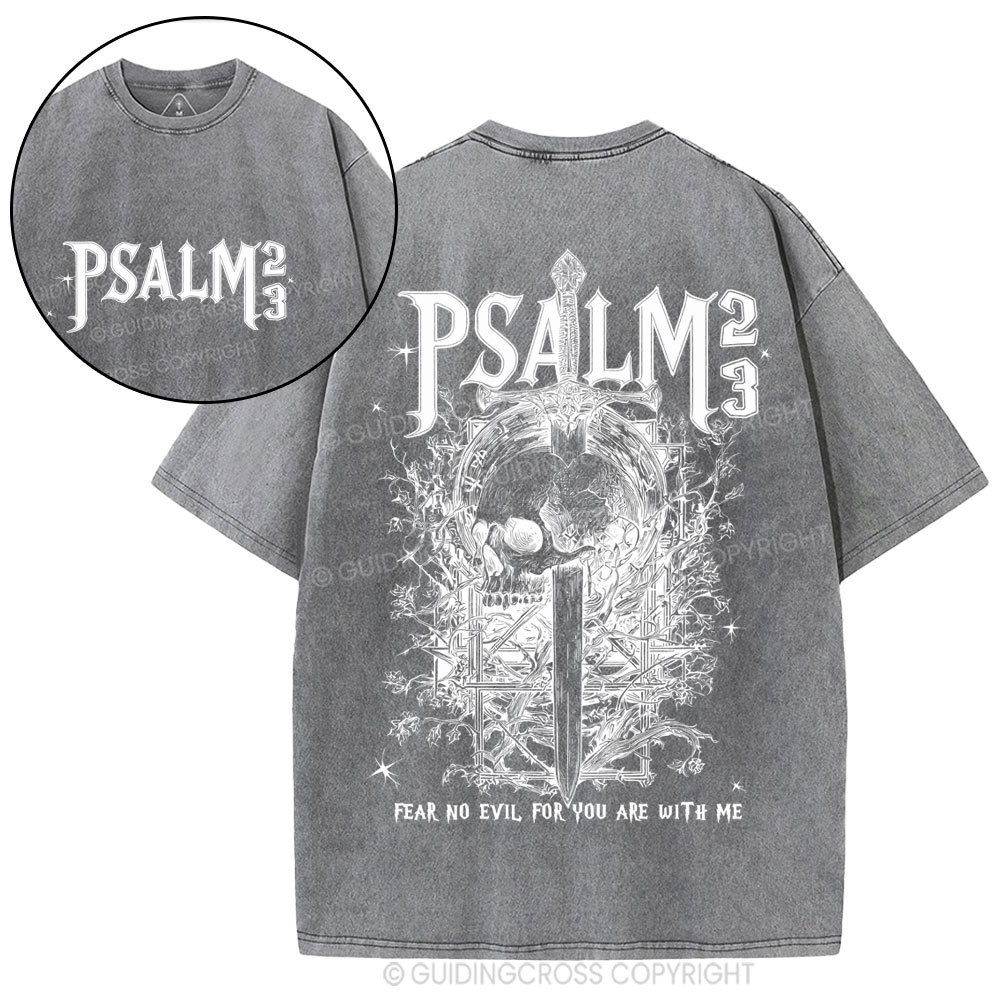 Fear No Evil Christian Washed T-Shirt