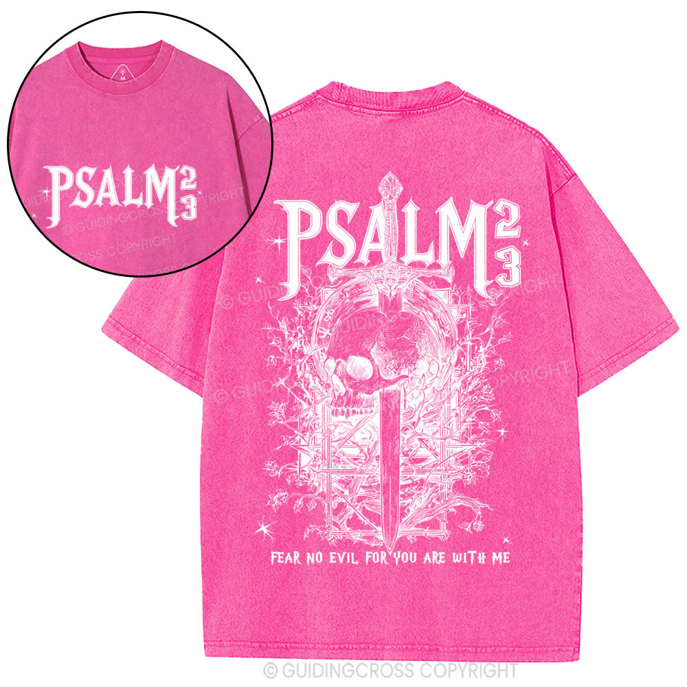 Fear No Evil Christian Washed T-Shirt