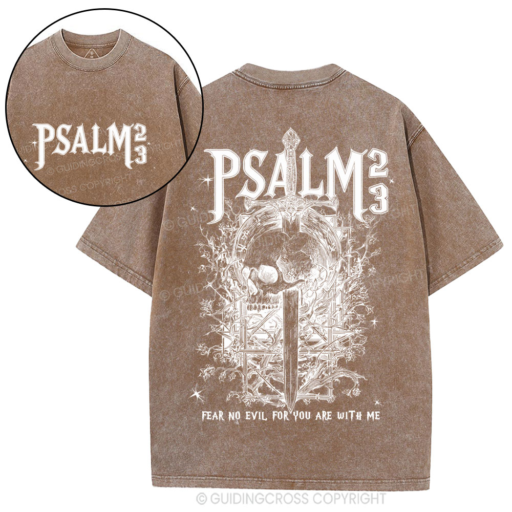 Fear No Evil Christian Washed T-Shirt