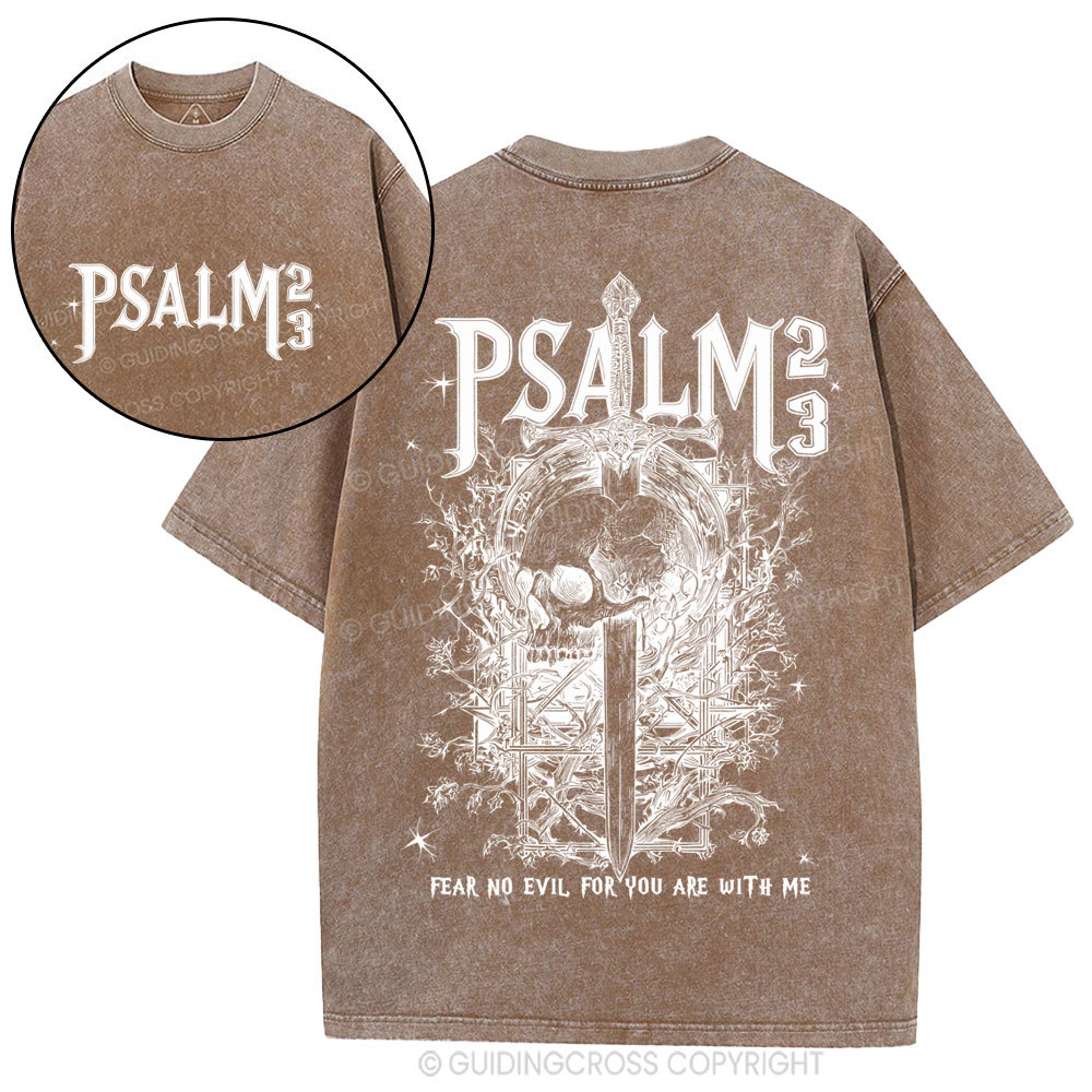 Fear No Evil Christian Washed T-Shirt