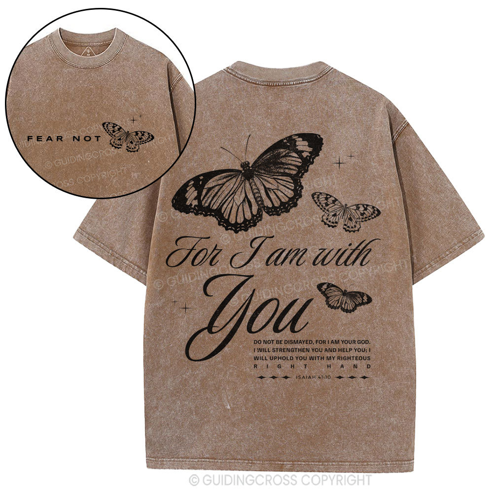 Fear Not Butterfly Chrisian Washed T-Shirt