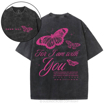 Fear Not Butterfly Chrisian Washed T-Shirt