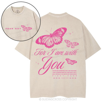 Fear Not Butterfly Chrisian Washed T-Shirt