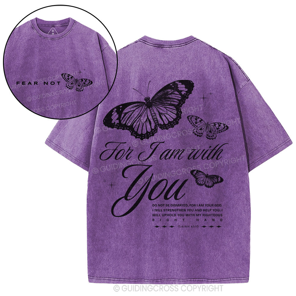 Fear Not Butterfly Chrisian Washed T-Shirt