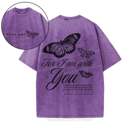 Fear Not Butterfly Chrisian Washed T-Shirt