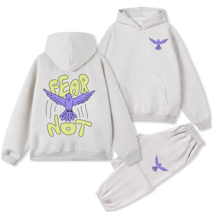 Fear Not Christian Fleece Hoodie Set