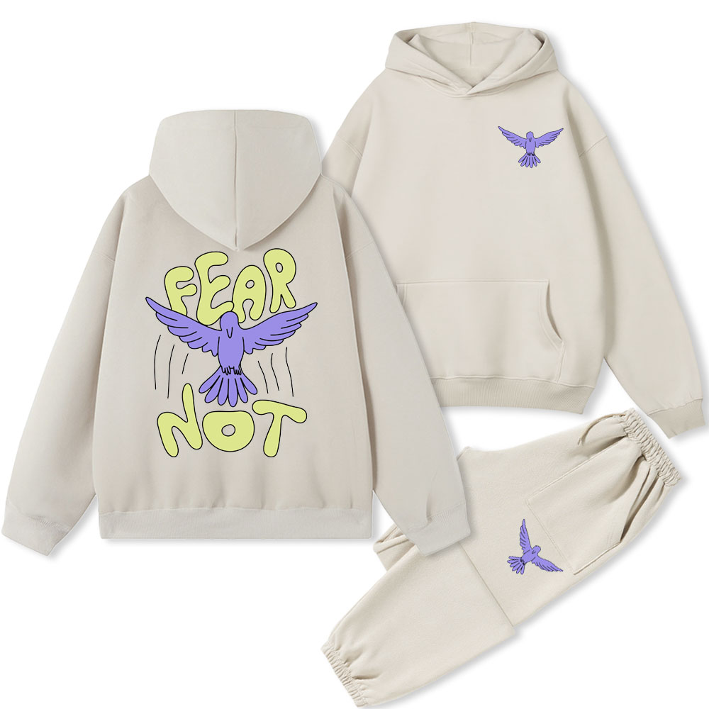 Fear Not Christian Fleece Hoodie Set