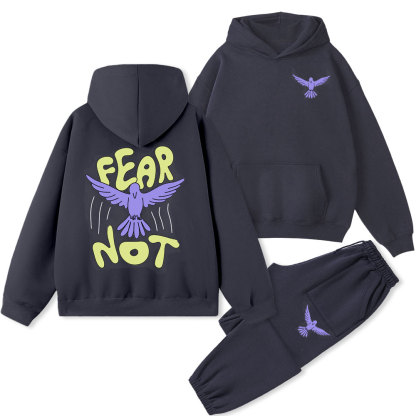 Fear Not Christian Fleece Hoodie Set