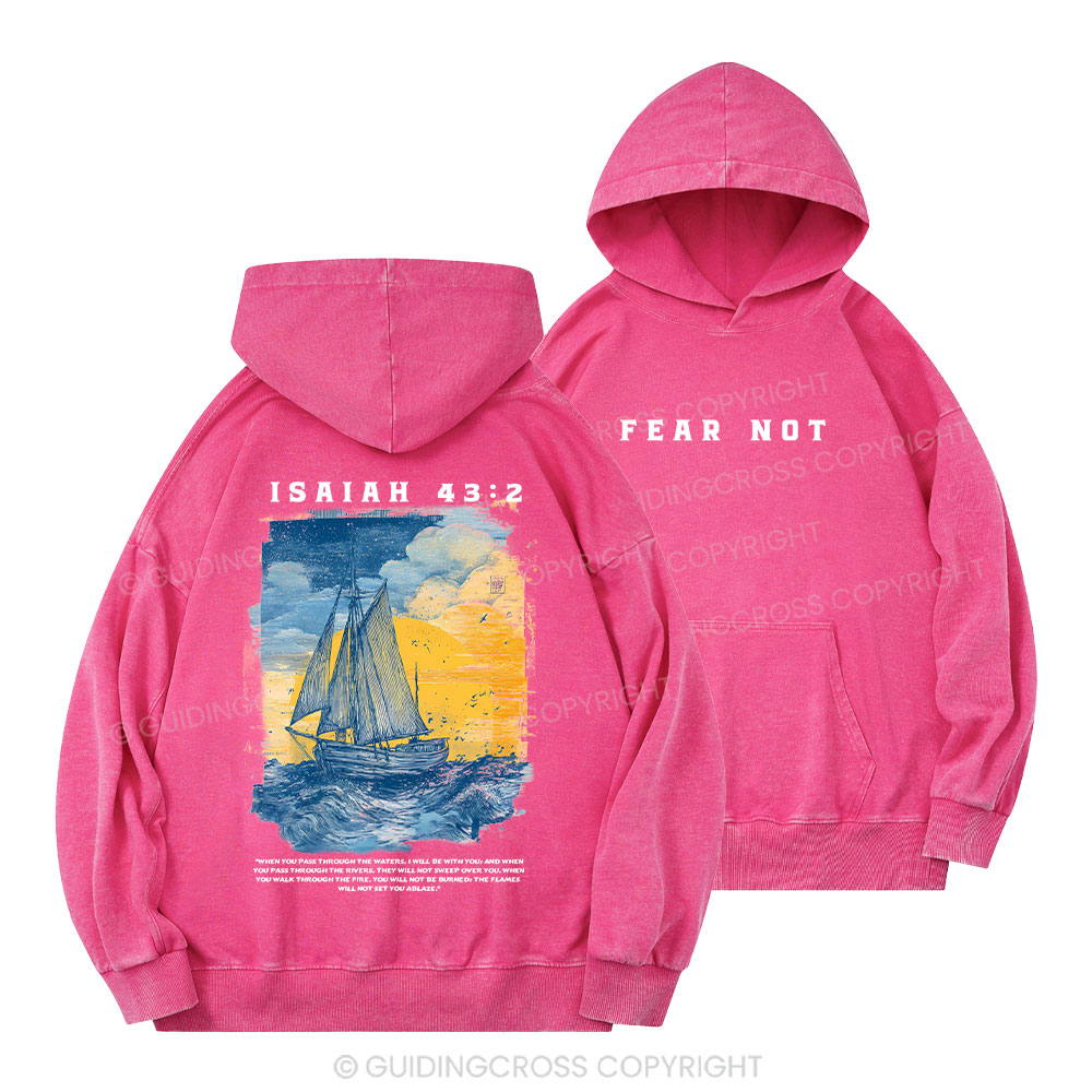 Fear Not Christian Washed Hoodie 