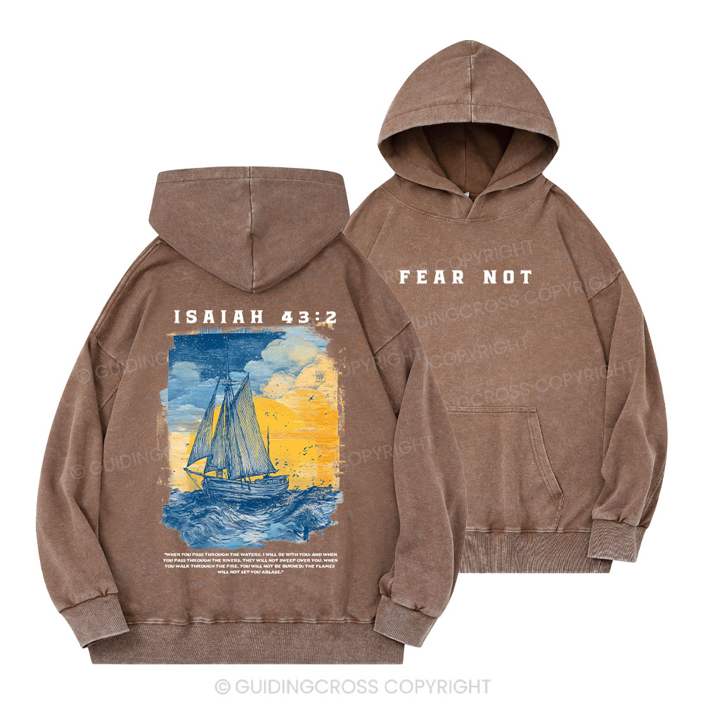 Fear Not Christian Washed Hoodie 