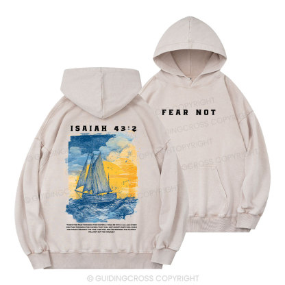 Fear Not Christian Washed Hoodie 